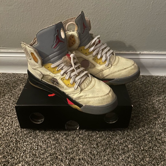 Jordan 5 SP x Off-White Mid Sail - Picture 2 of 6